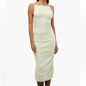 NWT WeWoreWhat Ruched High Neck Midi Dress L